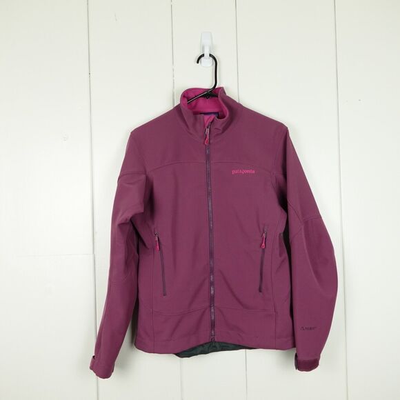 Patagonia Adze Soft Shell Polartec Full Zip Jacket Womens Size Small Purple - Picture 1 of 13
